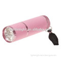 Mini LED Nail Dryer Curing Lamp Flashlight Torch for UV Gel Nail Polish (Pink)